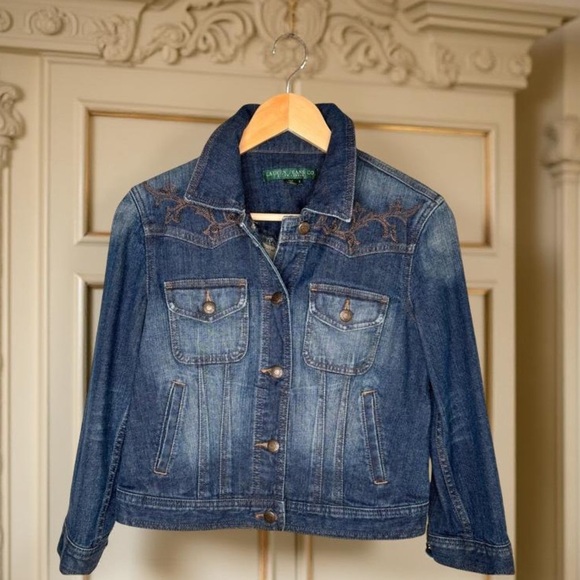 Ralph Lauren genuine VINTAGE Denim Jacket SZS
embroidered,embellished 98% Cotton - Picture 1 of 6